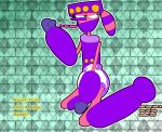 abdl absurd_res adventures_of_sonic_the_hedgehog android angry badnik booties clothing cybernetics cyborg davy_sprocket diaper dr._robotnik's_mean_bean_machine handwear hat headgear headwear hi_res living_machine machine male mittens pampart pink_body purple_booties purple_clothing purple_hat purple_headwear purple_nose robot sega sonic_the_hedgehog_(series)