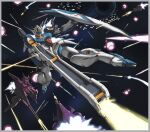  aeug beam_cannon border cannon colony_laser commentary_request dodging ecole_du_ciel energy_beam exhaust explosion firing funnels_(gundam) gaplant_custom_erisia_special grey_border gundam holding holding_cannon holding_shield holding_weapon le_cygne mecha mecha_focus mobile_suit no_humans one-eyed_mecha pink_eyes robot science_fiction sfss shield space thrusters titans_(gundam) v-fin weapon 