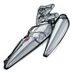  1girl blue_eyes colored_skin drossel_von_flugel fireball_(series) highres humanoid_robot joints no_mouth robot robot_girl robot_joints schwannitysan solo thighs white_background white_skin 