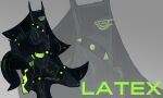 5:3 absurd_res anthro aquatic black_body black_bodysuit black_clothing black_latex black_skinsuit bodysuit camera_view cephalopod clothing coleoid covered_face decapodiform digitigrade digitigrade_footwear female footwear full_body_suit furgonomic_footwear furgonomics glowing glowing_eyes green_markings green_spikes hi_res latex latex_clothing latex_legwear latex_skinsuit latuk legwear looking_at_viewer markings mollusk one_leg_up raised_leg skinsuit solo spikes squid standing tight_clothing