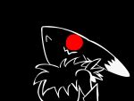 2009 2d_animation 4:3 alternate_color animated animated_gif anthro arm_warmers armwear bandai_namco black_and_white_and_red black_background bust_portrait canid canine clothing dark_theme digimon digimon_(species) digital_drawing_(artwork) digital_media_(artwork) empty_eyes female frame_by_frame hornydragon loop mammal neck_tuft nom portrait red_eyes renamon sharp_teeth short_playtime simple_background solo teeth tuft