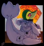 2026 astronaut astronaut_suit belt big_tail brown_floor button_(fastener) cloud colored cosmic_background creases facial_markings feral folds generation_5_pokemon glass glistening head_markings hi_res hose looking_at_viewer male markings nintendo pokemon pokemon_(species) pouch_(clothing) puffy pupils red_eyes ribbed seam_(sewing) side_view signature sitting sitting_on_ground sky skyscape slit_pupils snivy solo space space_background space_helmet spacecraft spaceship_interior spacesuit stormdragonblue tail tube valve_(mechanical) vehicle white_wall window wrinkles wrinkles_in_clothes