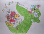 admiring admiring_self ass_up backwards backwards_baseball_cap backwards_hat barazany420 baseball_cap big_butt blush bodily_fluids bowser butt clothing coin drooling egg fungus green_yoshi hat headgear headwear hi_res mario mario_bros mega_mushroom monobutt mushroom narcissism nintendo null onomatopoeia presenting presenting_hindquarters raised_tail saliva saliva_on_tongue saliva_string smile sound_effects sparkles sticker stickers_on_body stickers_on_butt tail tail_motion tailwag tanuki_leaf taunt teasing text waluigi wario yoshi yoshi_(character) yoshi_egg