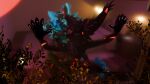 16:9 3d_(artwork) against_surface anthro blue_body blue_fur digital_media_(artwork) duo filefil from_behind_position fur genitals hi_res luko_atmos lukoatmos male male/male on_glass penis pink_body pink_fur reach_around rexouium sex standing wickerbeast widescreen