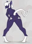 5_fingers anthro anus biped black_nose blue_inner_ear blue_tongue breasts butt closed_smile covered_eyes digital_drawing_(artwork) digital_media_(artwork) digitigrade english_description feet female female_anthro fingerless_(marking) fingers freckled_face freckled_hips freckled_shoulders freckles full-length_portrait genitals gesture grey_background hair hair_over_eyes hairless_tail heart_symbol hi_res hidden_eyes humanoid_genitalia humanoid_hands humanoid_vulva inviting inviting_to_sex inviting_viewer leaning leaning_forward leg_markings long_tail looking_at_viewer looking_back looking_back_at_viewer mammal markings marsminer monotone_hair monotone_tail mouth_closed multicolored_body murid murine nude nude_anthro nude_female obscured_eyes pigeon_toed pink_anus pink_vulva portrait pose presenting presenting_anus presenting_hindquarters presenting_vulva purple_body purple_ears purple_freckles raised_tail rat rear_view rodent short_hair side_boob simple_background slim slim_anthro slim_female smile smiling_at_viewer snout socks_(marking) solo spread_anus spread_butt spread_vulva spreading standing tail tail_aside tail_gesture tail_heart tongue tongue_out two_tone_body vulva white_body white_feet white_fingers white_hair white_markings white_tail