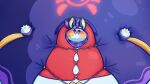 16:9 2026 absurd_res blush blushing_profusely buoyantbliss_(character) emolga eyewear generation_5_pokemon glistening glistening_body goggles hi_res hyper hyper_inflation immobile inflation kerchief loonfrof nintendo pokemon pokemon_(species) puffed_cheeks sunken_limbs white_body widescreen