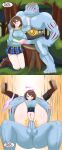 5_toes absurd_res anal anal_penetration anus balls big_breasts big_penis blush bodily_fluids breasts clothed clothing clothing_around_one_leg comic duo erection feet female female_on_humanoid female_penetrated full_nelson generation_1_pokemon genital_fluids genitals heart_eyes heart_symbol hi_res human human_on_humanoid human_penetrated humanoid humanoid_genitalia humanoid_penetrating humanoid_penetrating_female humanoid_penetrating_human humanoid_penis instant_loss_2koma interspecies machoke male male/female male_on_human male_penetrating male_penetrating_female male_penetrating_human mammal muscular muscular_male nintendo panties panties_around_one_leg panties_down partially_clothed penetration penis pokemon pokemon_(species) pokephilia precum redradrebel sex toes underwear underwear_around_one_leg underwear_down vulva
