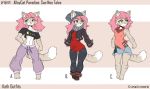  2020 anthro breasts clothed clothing digital_media_(artwork) domestic_cat eyebrows eyelashes felid feline felis female fingers green_eyes hair longdanger mammal pink_hair solo toes 