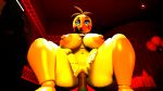  16:9 anthro avian big_breasts bird breasts chicken female five_nights_at_freddy&#039;s five_nights_at_freddy&#039;s_2 galliform gallus_(genus) hi_res non-mammal_breasts phasianid sex_toy_in_pussy sikocoke solo thick_thighs toy_chica_(fnaf) video_games widescreen 