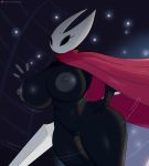  2020 absurd_res alternate_version_at_source anthro arthropod big_breasts breasts female genitals hi_res hollow_knight hornet_(hollow_knight) huge_breasts insect jinu nipples non-mammal_breasts pussy solo team_cherry vessel_(species) video_games 