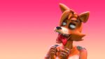  16:9 3d_(artwork) 5_fingers animatronic anthro canid canine digital_media_(artwork) female fingers five_nights_at_freddy&#039;s fox foxy_(fnaf) front_view gold97fox gradient_background hair happy hi_res machine mammal no_pupils nude open_mouth orange_body orange_hair pink_background robot sharp_teeth simple_background solo teeth tongue tongue_out video_games widescreen 