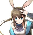  amiya_(arknights) animal_ears arknights bunny_ears shovelwell 