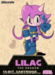  1girl absurdres black_nose blue_boots blue_gloves boots box_art commentary derivative_work dragon_girl earphones english_commentary eyelashes fake_box_art freedom_planet freedom_planet_1 furry furry_female gloves highres kitareartist long_hair parody purple_hair sash_lilac smile sonic_(series) sonic_the_hedgehog_(classic) sonic_the_hedgehog_1 title_parody twintails video_game_cover_redraw water_dragon 