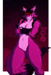  2020 aj_lethal anthro baseball_cap canid canine clothing crossed_arms female fox hat headgear headwear hi_res mammal muscular muscular_anthro muscular_female navel purple_body purple_eyes solo standing thick_thighs tomboy 