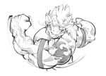  angry anthro biceps chirros delga dragon flexing hair horn male muscular muscular_anthro muscular_male pecs pose solo tattoo vein 