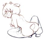  anthro bottomwear bovid butt butt_cleavage caprine clothed clothing covering_nipples female jeans lammy_lamb mammal mrplow34 pants parappa_the_rapper sheep sitting solo sony_corporation sony_interactive_entertainment topless um_jammer_lammy video_games 