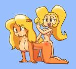  2020 5_fingers activision all_fours alternate_species ambiguous_penetration anthro anthro_penetrated black_nose blonde_hair breasts coco_bandicoot crash_bandicoot_(series) doggystyle duo female female_penetrated fingers from_behind_position gynomorph gynomorph/female gynomorph_penetrating gynomorph_penetrating_female hair half-closed_eyes hand_on_butt hi_res human human_on_anthro human_penetrating human_penetrating_anthro humanized intersex intersex/female intersex_penetrating intersex_penetrating_female interspecies long_hair mammal marsupial motion_lines narrowed_eyes naughty_face nipples nude open_mouth orange_body orange_skin penetration penile penile_penetration sex simple_background spank_marks spanking surprise tawna_bandicoot video_games yopy 