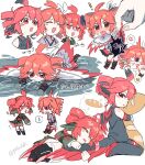  ! 1girl @_@ adapted_costume ahoge air_bubble alternate_costume anger_vein animal_ears ankle_socks arrow_(symbol) baguette belt bird_ears bird_girl bird_tail bird_wings biting black_boots black_feathers black_hair black_shirt blood blush boots bread bubble chibi clothes_lift collar commentary_request crying_emoji drill_hair drooling emoji empty_eyes english_text feather_hair feathered_wings feathers fetal_position food full_body gloom_(expression) grey_shirt hair_between_eyes hair_ribbon half-harpy highres holding hugging_object hugging_tail kasane_teto kneeling looking_at_another looking_at_viewer looking_back lying mini_person minigirl monster_girl multicolored_hair multiple_views nervous_sweating on_stomach partially_feathered_tail partially_shaded_face partially_submerged qiukui red_eyes red_feathers red_hair red_socks red_trim ribbon scratches shirt sidelocks signature skirt skirt_lift sleeping sleeveless smile socks sparkle speech_bubble spoken_anger_vein spoken_emoji spoken_expression spoken_sweatdrop spread_wings sweat sweatdrop synthesizer_v tail tail_raised thigh_boots thought_bubble twin_drills two-tone_hair utau water watermark white_background white_feathers white_hair white_ribbon white_socks wings 