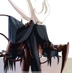 ambiguous/ambiguous ambiguous_gender animal_genitalia arm_grab arthropod black_body blue_cloak blue_clothing blush bodily_fluids broken_vessel_(hollow_knight) cloak cloak_only clothing duo eyes_closed from_front_position genital_fluids genital_slit genitals hand_on_arm hand_on_leg hand_on_shoulder head_on_shoulder hi_res hollow_knight_(character) hollow_knight_(franchise) horn leg_grab looking_pleasured lying missionary_position on_back penetration rear_view sex sitting spread_legs spreading standing sweat team_cherry tentacle_penetration tentacle_sex tentacles tremble_spikes unknown_artist vessel_(species) void_tendrils