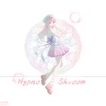  1girl 2025 absurdres ankle_socks back_bow bare_arms bare_legs bare_shoulders beret bow breasts bubble character_name chinese_commentary commentary_request dated fenghongshenqiushi finger_to_own_chin from_behind full_body genderswap genderswap_(mtf) hand_up hat highres hypno-shroom_(plants_vs._zombies) index_finger_raised knees_together_feet_apart long_hair looking_at_viewer looking_back loose_socks miniskirt parted_lips personification pink_eyes pink_hair pink_hat pink_shoes pink_skirt plants_vs._zombies platform_shoes pleated_skirt purple_bow scrunchie shirt shoes sidelocks simple_background skirt sleeveless sleeveless_shirt small_breasts socks solo standing standing_on_one_leg straight_hair white_background white_scrunchie white_shirt white_socks wrist_scrunchie 