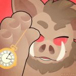  animated anthro clock daddyjinn hypnosis low_res male mammal mind_control solo suid suina sus_(pig) watch wild_boar 