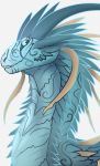  blue_eyes digital_media_(artwork) dragon headshot_portrait hi_res portrait soulsplosionsketches 