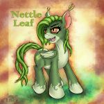  1:1 absurd_res bat_pony eltaile equid female feral grin hasbro hi_res mammal my_little_pony nettle_leaf_(eltaile) open_mouth smile solo 