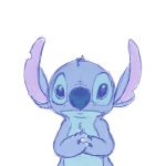  1:1 alien blue_and_white blue_claws blue_eyes blue_nose chest_tuft claws colored_sketch disney experiment_(lilo_and_stitch) hands_together head_tuft lilo_and_stitch looking_at_viewer low_res male monochrome notched_ear purple_inner_ear semi-anthro simple_background solo stitch_(lilo_and_stitch) tuft vanillabean-bunny white_background 
