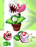  2019 :o abstract_background ambiguous_gender bodily_fluids clenched_teeth elemental_creature eyeless flora_fauna glowing_background green_background green_body gums hi_res leaf long_tongue mario_bros mouth_shot nintendo not_furry open_mouth pamvllo pink_tongue piranha_plant plant pot_(disambiguation) potted_plant presenting_mouth saliva sharp_teeth simple_background smile solo super_smash_bros. super_smash_bros._ultimate teeth tongue tongue_out uvula video_games white_background 