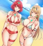  bikini hikari_(pokemon) homura_(xenoblade_2) noeomi swimsuits xenoblade xenoblade_chronicles_2 