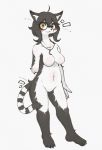 2020 absurd_res amber_eyes amulet anthro breasts countershading dogpig28472 domestic_cat eyewear featureless_breasts featureless_crotch felid feline felis female glasses hi_res mammal navel nude simple_background smile solo standing white_background white_countershading 