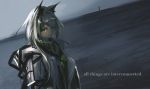  1girl absurdres alternate_costume animal_ears arknights bangs commentary_request green_eyes grey_hair grey_jacket highres jacket kal&#039;tsit_(arknights) long_hair looking_at_viewer lynx_ears mackia partial_commentary solo upper_body 