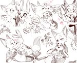  ? anthro belt blush bodily_fluids boop bottomwear canid canine clothed clothing dialogue disney duo ears_down ears_up eyes_closed female fox fully_clothed fur hi_res hug japanese_text jewelry judy_hopps lagomorph leporid looking_at_another male mammal memegmu necklace necktie nick_wilde one_eye_closed open_mouth open_smile pants pivoted_ears police_uniform rabbit red_fox shirt signature sketch_page smile speech_bubble spot_color sweat sweatdrop teardrop tears text topwear translation_request uniform zootopia 