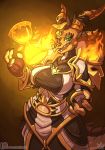  2020 anthro atryl big_breasts blizzard_entertainment breasts dragon female hi_res hourglass_(object) looking_at_viewer open_mouth solo video_games warcraft 