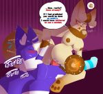  2020 3_toes annoyed anthro anthro_on_anthro anthro_penetrated anthro_penetrating anthro_penetrating_anthro big_breasts big_butt big_penis bite biting_lip biting_own_lip blue_body blue_fur blush bodily_fluids breasts breath brown_body brown_fur brown_hair brown_nipples brown_nose brown_pawpads butt cum cum_from_pussy cum_in_pussy cum_inside cum_on_penis cumshot cutaway dialogue dipstick_tail ejaculation embarrassed english_text eyes_closed fangs felid female female_on_top female_penetrated fur genital_fluids genitals hair half-closed_eyes hi_res impregnation internal kneeling looking_back looking_down lying madeleine_(skweekers) male male/female male_on_bottom male_penetrating male_penetrating_female mammal mane meowstic multicolored_tail narrowed_eyes nintendo nipples on_back on_bottom on_top onomatopoeia open_mouth orange_eyes orgasm ovum pawpads penetration penile penile_penetration penis pink_background pok&eacute;mon pok&eacute;mon_(species) premature_ejaculation purple_background red_penis reverse_cowgirl_position self_bite sex sigh simple_background skweekers sound_effects speech_bubble sperm_cell sweat sweatdrop tan_body tan_fur text toes unknown_character vaginal vaginal_penetration video_games white_body white_fur 