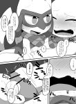  anthro baby_pok&eacute;mon blush bodily_fluids charmander comic digital_media_(artwork) drooling duo erection genital_fluids genitals hi_res japanese_text masturbation monochrome neckerchief nintendo open_mouth orange_body orange_skin penis pok&eacute;mon pok&eacute;mon_(species) pok&eacute;mon_mystery_dungeon precum reptile riolu saliva satsuki_rabbit scalie text translation_request video_games 