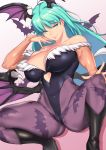  aster_crowley capcom cleavage dark_stalkers leotard morrigan_aensland wings 