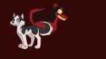 16:9 anasia123 anonymous_artist canid canine canis creepypasta demon domestic_dog feral hi_res husky male mammal nordic_sled_dog smile.dog solo spitz widescreen 