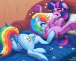  &lt;3 &lt;3_eyes 2020 5:4 animal_genitalia animal_pussy anus bed big_teats blush bodily_fluids butt cunnilingus cutie_mark dock duo equid equine equine_pussy eyelashes feathered_wings feathers female female/female feral feral_on_feral friendship_is_magic furniture genital_fluids genitals hair hasbro hooves horn inside looking_pleasured lying mammal moetempura multicolored_hair my_little_pony on_back on_bed open_mouth oral pegasus pillow pussy pussy_juice rainbow_dash_(mlp) rainbow_hair sex spread_legs spreading teats tongue tongue_out twilight_sparkle_(mlp) underhoof unicorn vaginal wings 