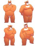  2020 anthro belly blush canid canine canis domestic_dog hi_res leonthelionel male mammal model_sheet moobs nipples overweight overweight_anthro overweight_male rorik_(the_human_heart) simple_background solo the_human_heart_(game) video_games visual_novel white_background 