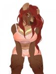  3:4 anthro clothing female hair hi_res mammal opal_(jellydoeopal) smile solo ursid vexstacy 