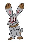  absurd_res alien ambiguous_gender brown_body brown_fur buckteeth bunnelby disney experiment_(lilo_and_stitch) fur grey_body grey_fur head_tuft hi_res houdini_(lilo_and_stitch) lilo_and_stitch long_ears nintendo pok&eacute;mon pok&eacute;mon_(species) red_nose semi-anthro simple_background smile solo spots standing teeth tombola1993 tuft video_games whiskers white_background 