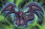  absurd_res big_breasts breasts dryadex female feral hi_res huge_breasts konami nipples non-mammal_breasts red-eyes_black_dragon scalie solo tongue tongue_out yu-gi-oh 