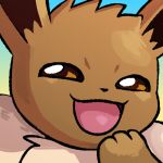  1:1 ambiguous_gender blitzdrachin conditional_dnp eevee feral icon low_res nintendo pok&eacute;mon pok&eacute;mon_(species) reaction_image smug video_games 