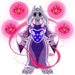  1:1 2020 alpha_channel anthro boss_monster bovid breasts caprine claws clothed clothing delta_rune_(emblem) deltarune female fire floppy_ears fur goat hi_res horn long_ears magic magic_user mammal marykimer multicolored_clothing open_mouth purple_clothing robe solo symbol toe_claws toriel two_tone_clothing undertale video_games white_body white_fur 