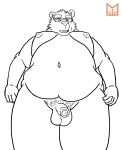  absurd_res anthro chub_(disambiguation) chubby_male fatfur fatfurs furryart hi_res kemono leib_(tas) line_art male male/male mammal moobs overweight overweight_anthro overweight_male polar_bear red_panda_mirr sex solo tokyoafterschoolsummoners ursid ursine 