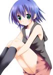  blue_hair casual green_eyes kue short_hair solo to_heart_2 tonami_yuma 