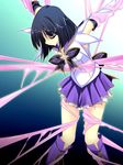  1girl bdsm bishoujo_senshi_sailor_moon bondage bound highres kobayashi_chisato sailor_saturn slime spider_web tomoe_hotaru web 