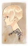  blonde_hair cyborg original profile serious severed_head shimotsuki_eight short_hair solo 