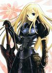  armor armored_dress blonde_hair blue_eyes eien_no_aselia eternity_sword_series katima_aigias long_hair masaharu seinarukana solo sword weapon 